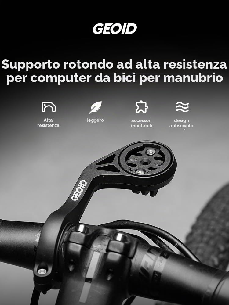 GEOID Supporto Computer da Bici Montatura Anteriore Compatibile Garmin Wahoo Bryton Magene Cycplus CooSpo XOSS GoPro