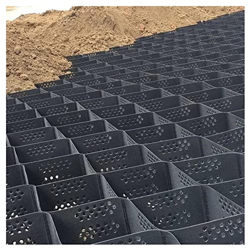 Stabilisateur Gravier,Gazon Dalle Stabilisatrice,Pavés Sol Grille Géo,5 Cm De Haut,Grille De Stabilisation HDPE,Protection des pentes Gravier,Geocell Pour Allée Voiture,10*10(32.81*32.81ft)
