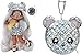 Produktbild Na Na Na Surprise 2-in-1 Soft Modepuppe & Metallic Purse Glam Serie - Sammlerpuppe - Puppe im Prisma Silber Kleid & Hut mit Bärentaschen - Ari Prisma