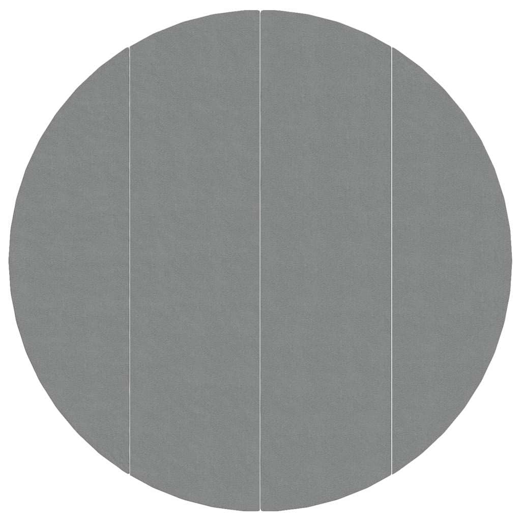 Genérico Tapiz de Suelo Piscina geotextil de poliéster Gris Claro Ø500cm, Cubiertas para Piscina Gris,94221