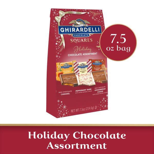 Miniatura 2 de Ghirardelli Limited Edition Holiday Assorted Squares Bag, 8.25 onzas