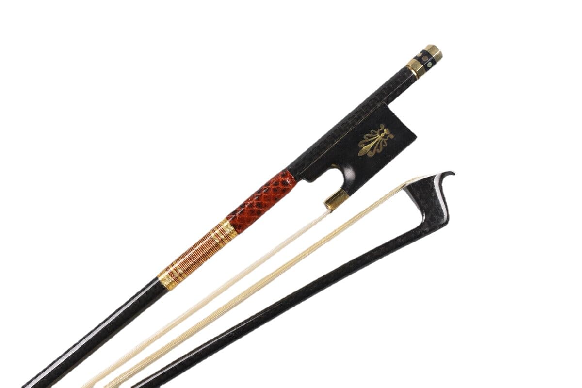 4/4 full size Arco Violino Arco In Fibra di Carbonio Stick Dritto Pernambuco Performance Master Level naturale capelli arco bianco