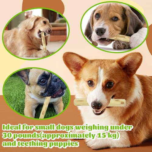 JNEYVIC 3 Stück Kaffeeholz für Hunde Kauholz für Welpen 16 x 2cm Welpen Spielzeug Holz Hundespielzeug Unzerstörbar Kleiner Kauspielzeug Hund Spielzeug zum Kauen für Hundewelpen Starke Kauer