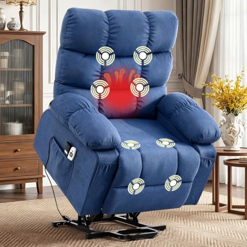 Sillón plegable textil azul eléctrico miniatura 1