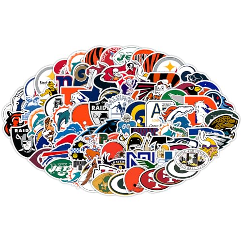 Lovezzr 115pcs Sports Stickers New and Old Models Football Team Stickers Waterproof Vinyl Stickers.