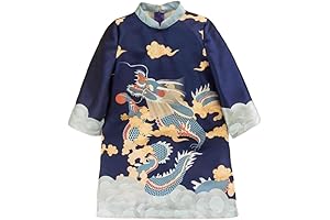 E36 Blue Red Kids Ao dai Vietnam Be Trai Boys Vietnamese Traditional...
