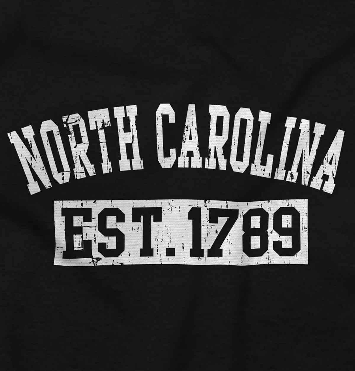 Classic Teaze Vintage North Carolina Distressed Est Hoodie Sweatshirt Women Men - Image 2