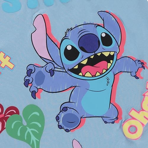 Image of Disney Lilo and Stitch Girls Short Sleeve T-Shirt- Stitch Girls Tee Sizes 4-16