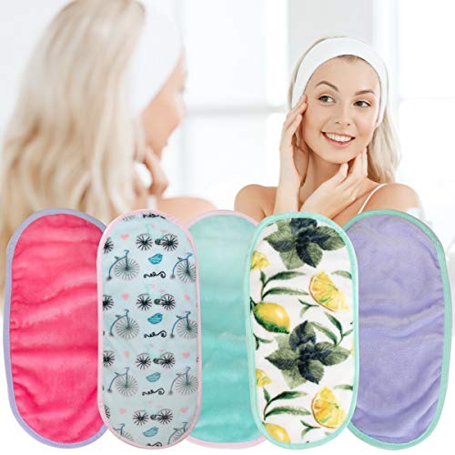 Fresh Face (5 Piece) Makeup Removing Towel Plush Reusable Gentle Eco-Friendly Option Environmentally Conscious Gentle Make Up Remover