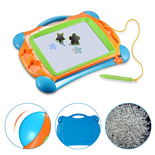 Banne Magnetic Drawing Doodle Board For Kids Toddlers 14Inch Colorful Travel Size Erasable Sketching Pad Toys For Writing Painting And Learning #TOP4