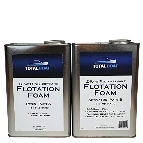 TotalBoat 6 Lb Density Expanding Foam Kit, 2 Part Closed Cell Polyurethane Liquid Foam for Boat