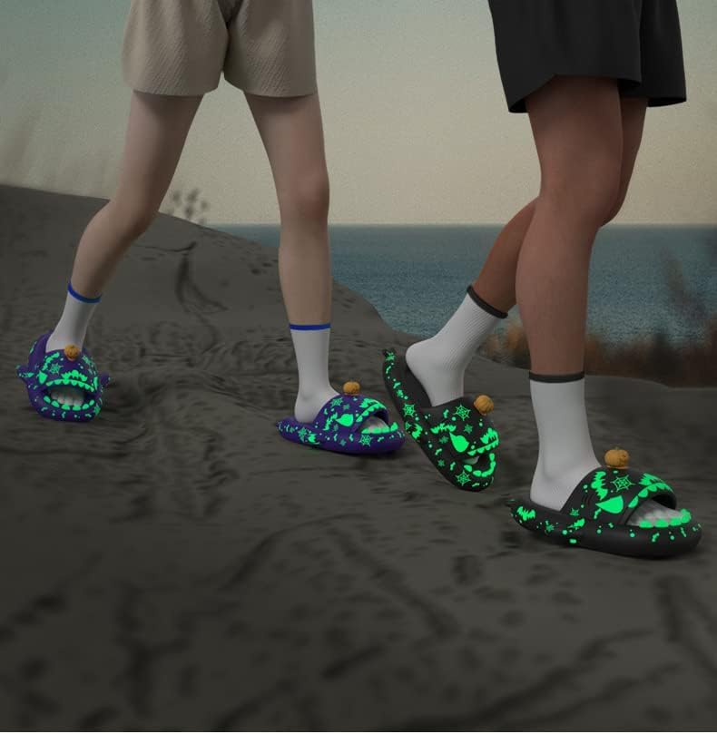 LELEBEAR Big Eye Shark Slides, Sharky Chanclas, Sharklas Originales Chanclas, Cloud Shark slides Unisex Beach Shark Slippers2