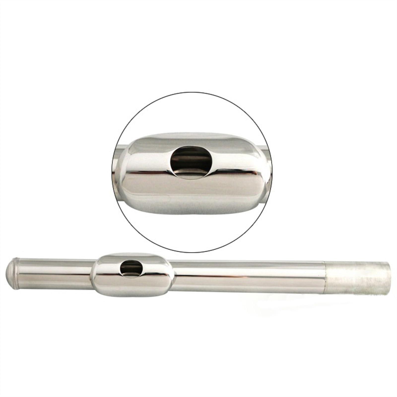 Flauta De Tono C Chapado En Níquel De Cobre, Instrumento De Flauta De Juego Para Estudiantes Con Orificio Cerrado De 16 Agujeros Con Accesorios Flauta Travesera Kit