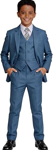Visaccy Boy Suits Ring Bearer Outfit Kids Suit Toddler Wedding Suits for Boy Sli