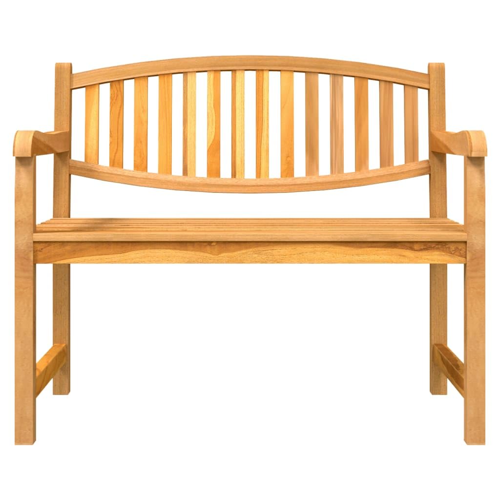 Set da pranzo da giardino in legno massello teak con piano per snack e decorazioni, sedie da giardino con schienale e braccioli