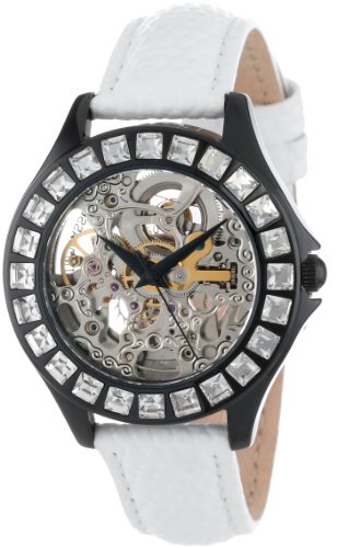 Preisvergleich Produktbild Burgmeister Armbanduhr für Damen mit Analog Anzeige, Automatik-Uhr und Lederarmband - Wasserdichte Damenuhr mit zeitlosem, schickem Design - klassische, elegante Uhr für Frauen - BM520-606 Merida