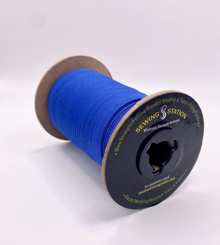 0.5" Cord Piping Poly/Cotton BIAS Tape 25 Yards (Black)