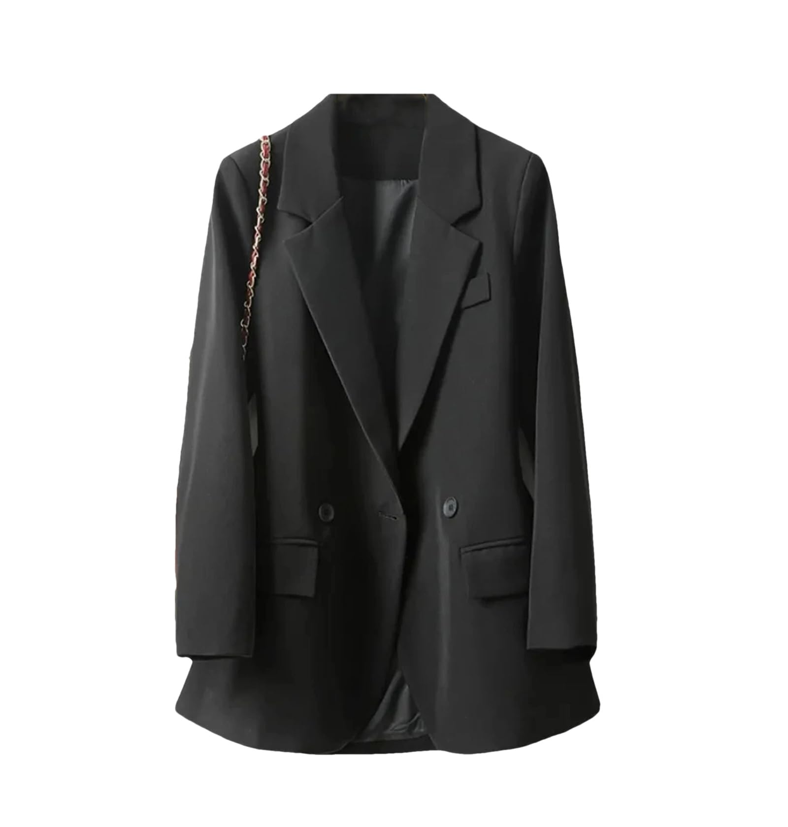 Women Blazer Coat Chic Elegant Long Sleeve Outerwear Office Long Sleeve Tops