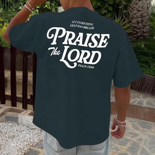 Christian Shirts Men Faith Cross Printed T-Shirts Christian Gifts for Men Jesus Shirts Holy Bible Tees Grey — view 6