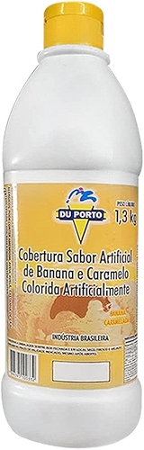 Cobertura Para Sorvetes Sobremesas Bebidas Vários Sabores 1,3kg (Banana Caramelizada)