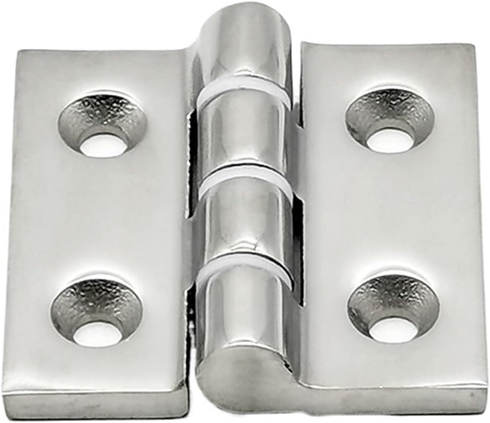 1pc 304 Stainless Steel Hinge Heavy Hinge ZL064-2C Industrial Equipment Load-Bearing Stop Hinge Dust Mute(Sink Hole)