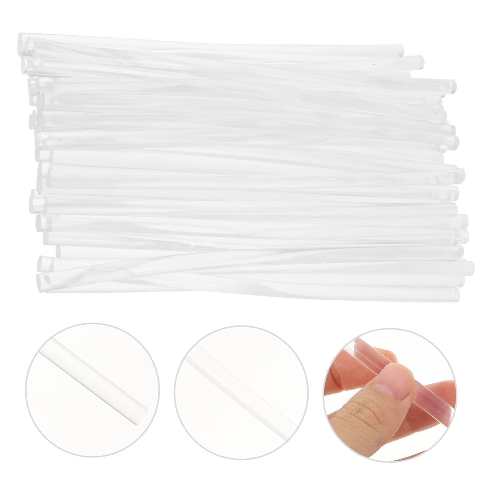 50 Barras de Cera para Sellar Sobres y Personalizar Tarjetas Hechas a Mano Material Sintético Transparente Adecuado para Invitaciones de Boda y Manualidades