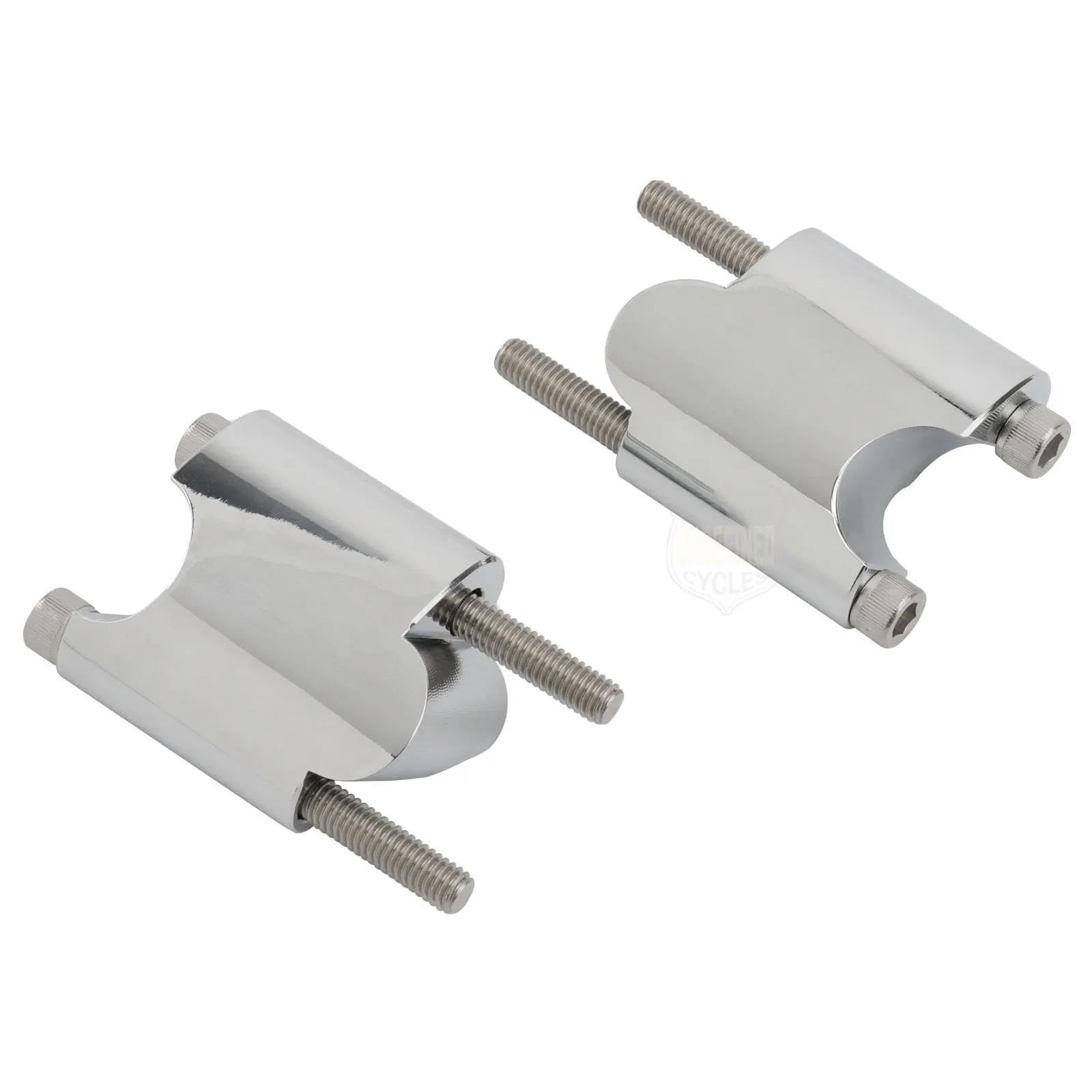 Elevadores Manillar Motocicleta para Sportster XL1200X XL 1200X XL1200 X XL 1200 X 48 Montaje Barra Elevadora Manillar Extensión Bloque Elevación Alzas Manillar Moto(Chrome)