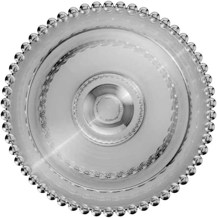 WOLFF - Manteigueira Francesa de Vidro com Tampa 10,5cm x 10,5cm x 11cm - Linha Pearl