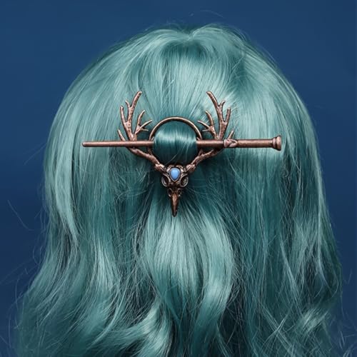 Pinza para cabello con diseño de cuernos de ciervo miniatura 3