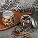 Ieavier 12PCS Wide Mouth Mason Jars 16oz with Airtight Lids and Bands, Canning Jars with Crystal Glass for Food Storage, Spice Jars, Canning, DIY Projects, Jam, Jelly, Honey, Preserving, Drinking