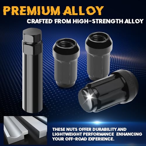 Image of Wheel Lug Nuts Fit for RZR 1000 XP | Fit for RZR 900 Trail /S /Xc | Fit for Ranger | Fit for General 1000 | Fit for RZR Turbo /Turbo S | Fit for Honda Poineer 500 /700 /1000, 17-PC Set (12 mm x 1.5)