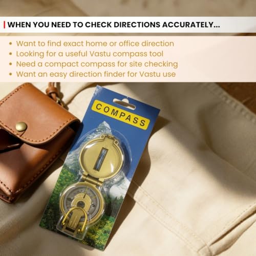 Image of Plus Value Lensatic Magnetic Vastu Compass to Check Directions