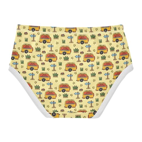 Girls' Underwear Desert Bus Cotton Stretch Comfort Toddler Panties2