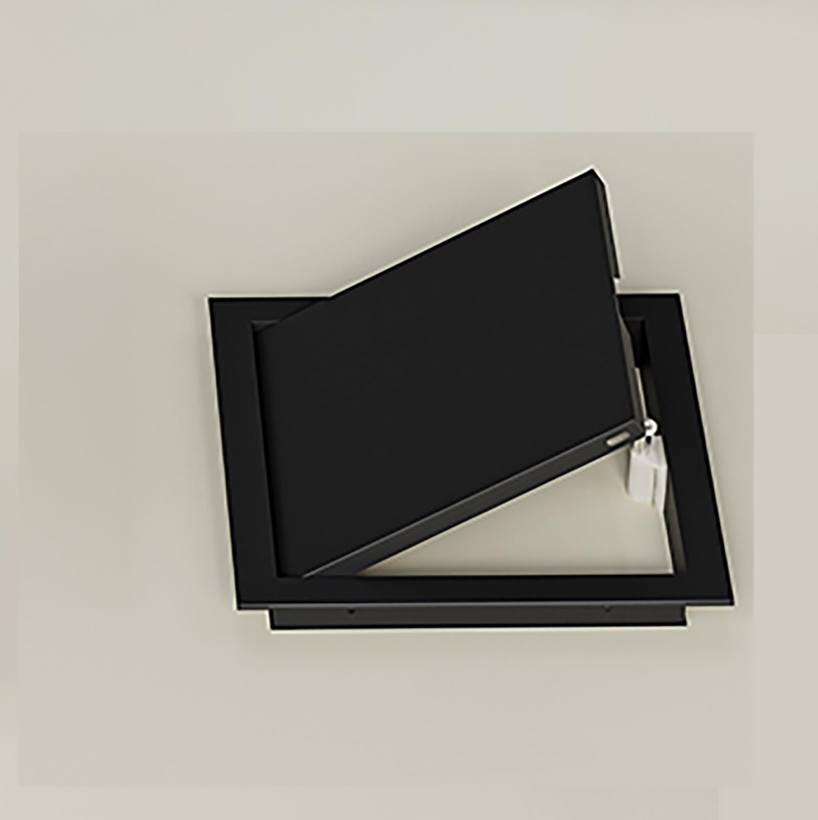 Puerta de acceso magnética de aluminio 40x30 cm negra para inspección de paredes de yeso