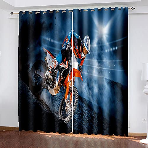 QHDHGR Vorhang Gardinen Blickdicht mit Ösen Blackout Vorhang Ausgefallenes...