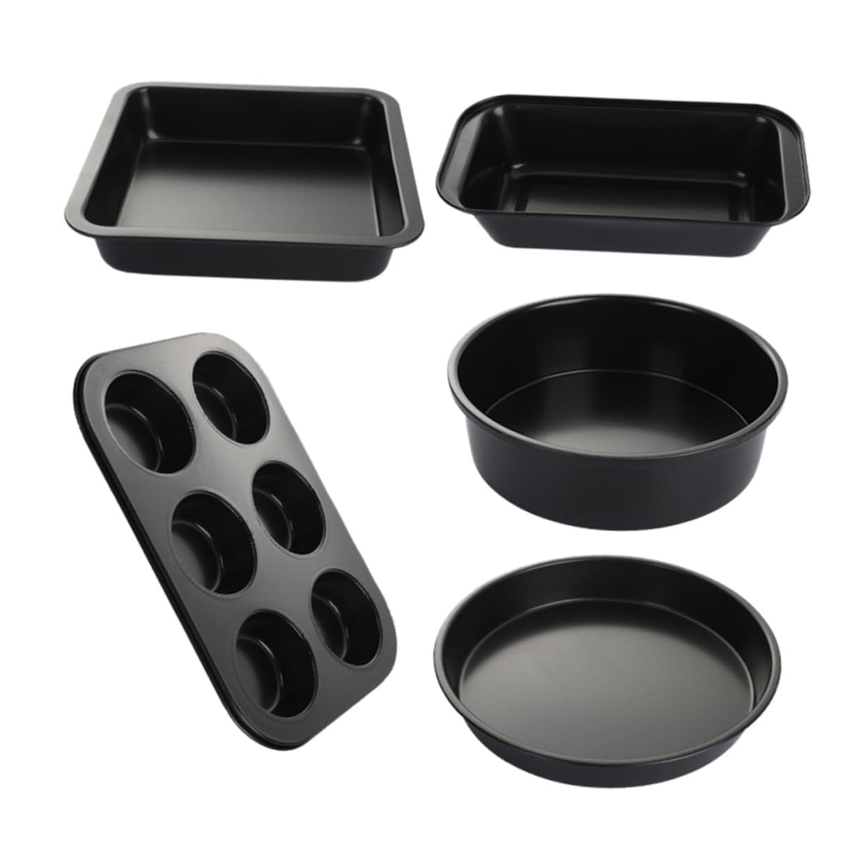 VINTORKY 1set Non-stick Baking Bakeware for Cakes Pizza and Toast and Scratch-resistant for Home Bakery and Diy Crafts