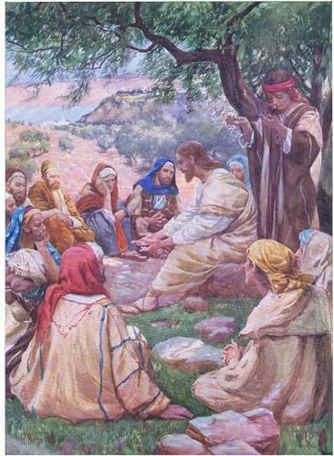 Tableau Jésus apprenant à ses disciples à prier art mural moderne toile chambre 60x90