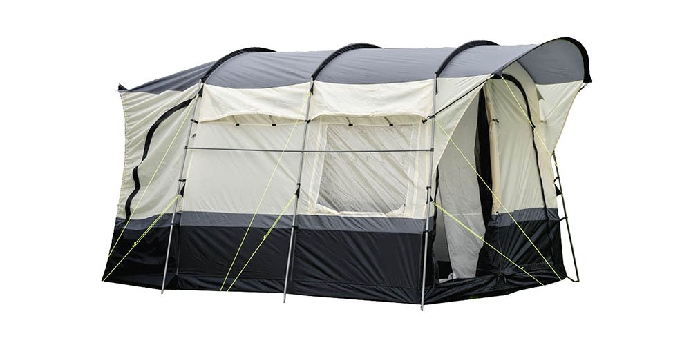 Olpro Loopo Campervan Awning with Inner Tent, Multicolored (Chalk/Grey/Black), 340 x 320 x 215 cm