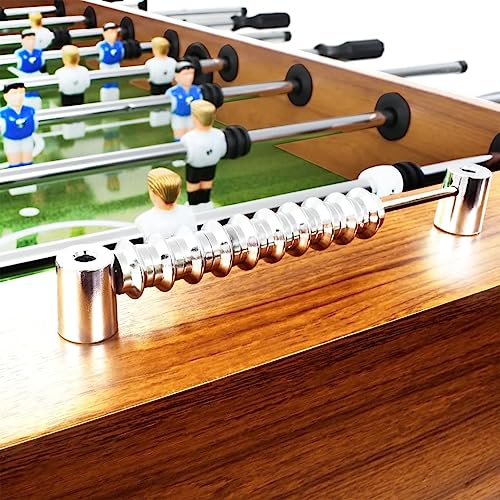 CBLDF Fußballtisch Stahl 60 kg 140x74,5x87,5 cm hellbraun und schwarz – Bild 8