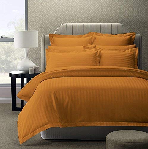 Luxury Bed Sheet Set Hotel Quality Premium Cotton 600 TC (Gold, King)
