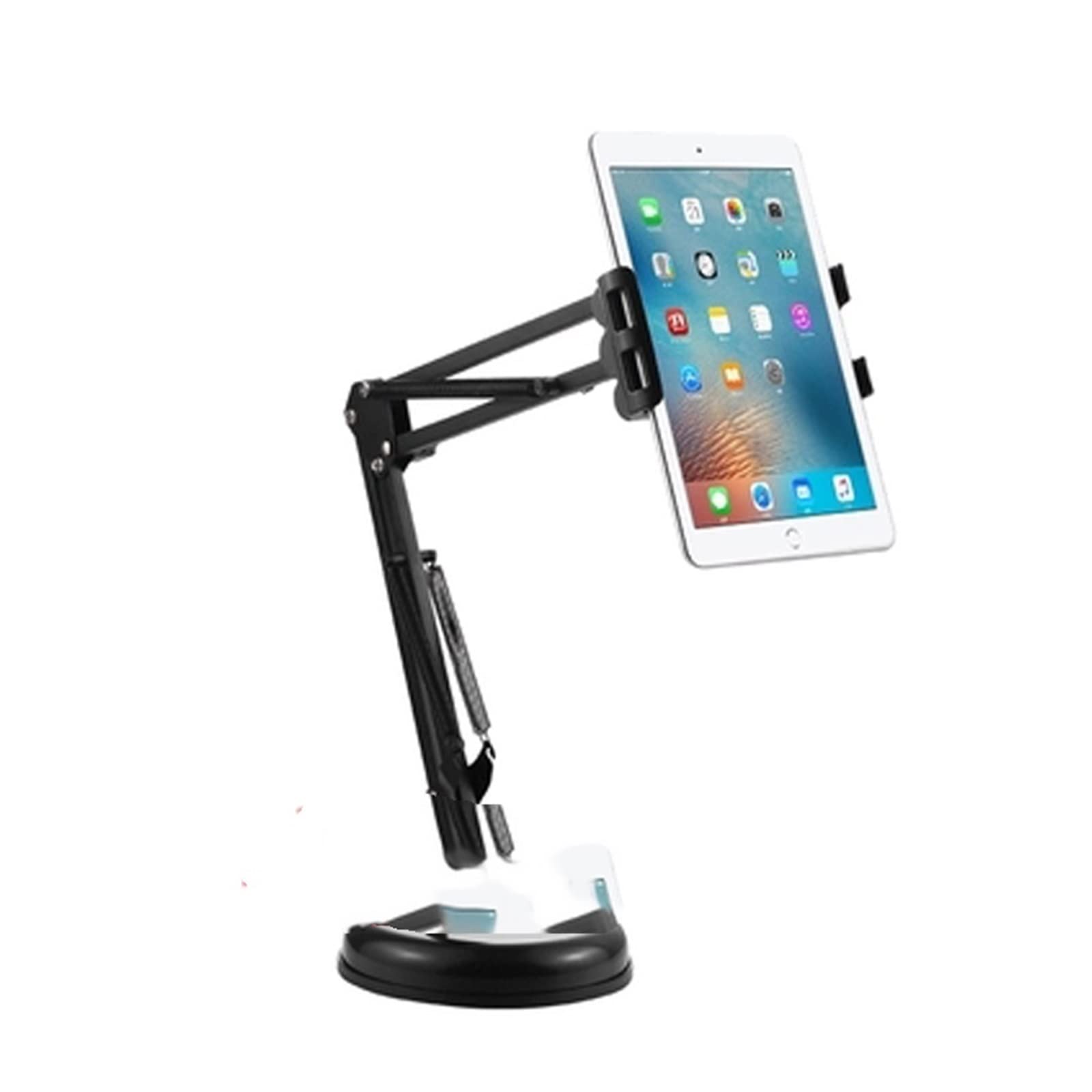 360 ze sprężyną 3,5 "-10,6" uchwyt na biurko na tablet uchwyt na telefon okrągły uchwyt na podstawę uchwyt zaciskowy uchwyt zaciskowy