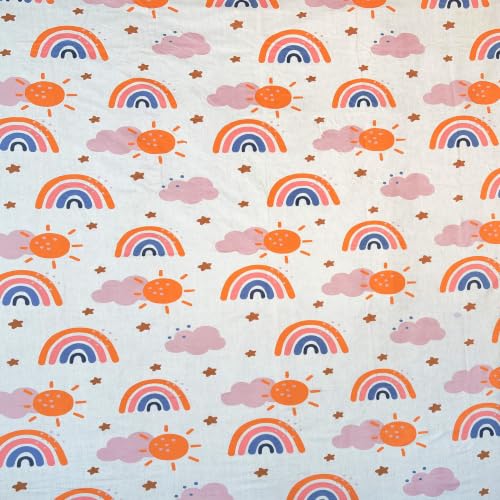 Image of Weave & Decor Printed Kids Bedsheets for King Size Bed 72x78x8 Inches, with 2 Pillow Covers 20x30, for Longer Double Mattresses