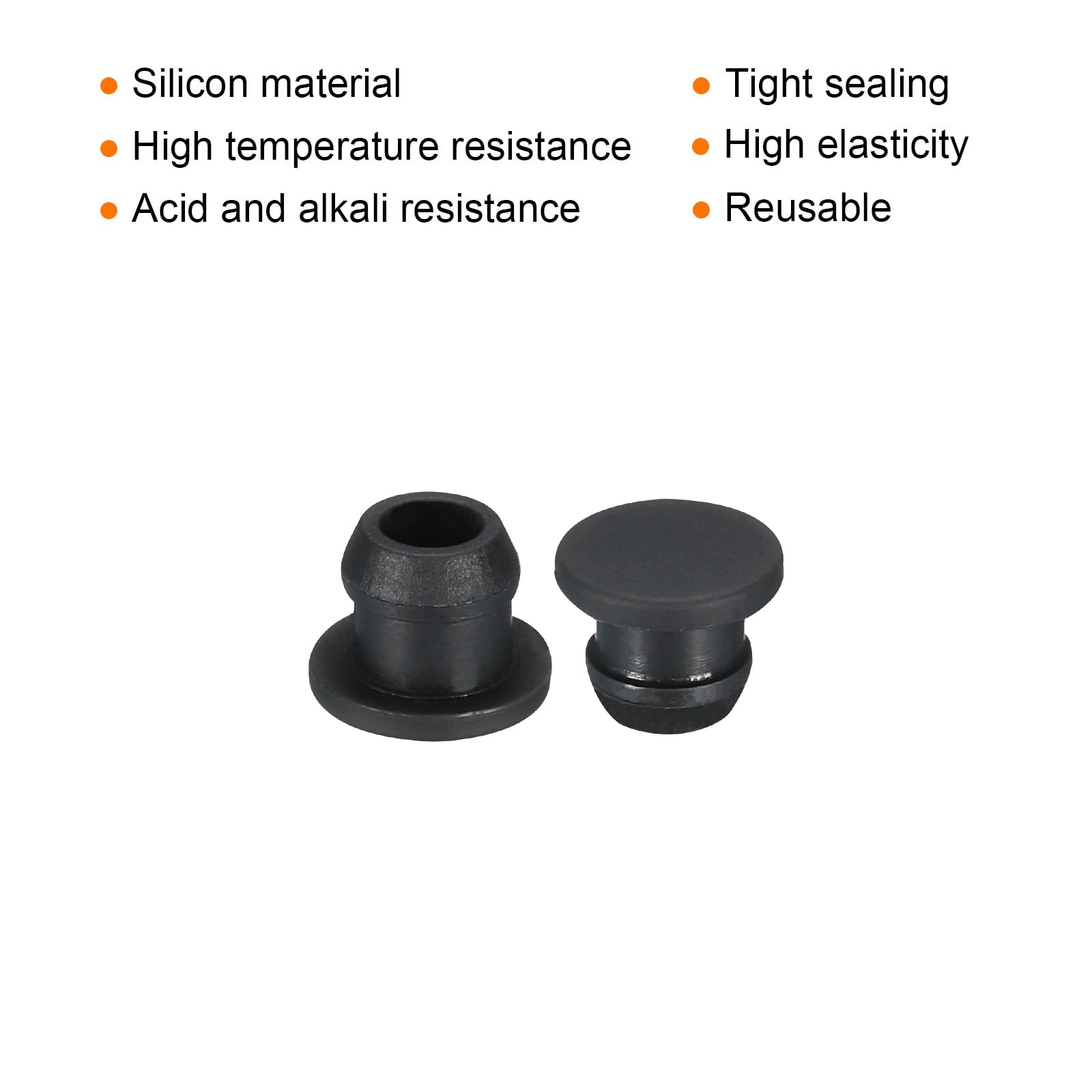 Tappi In Gomma Da Laboratorio - Confezione Da 5 Pezzi, Misura #9 | Tenuta Conica