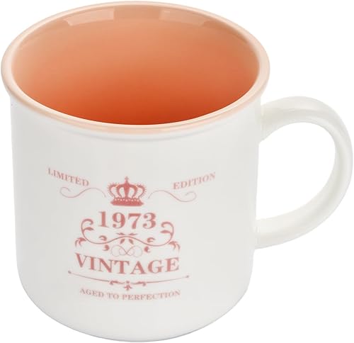 Miniatura 3 de Regalos de 50 cumpleaños para mujeres, taza de café de 16 onzas, regalo de 1973 para mamá, regalo de 50 años para esposa, abuela, tía, Acción de