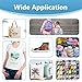 DTF Transfer Film - A4 Direct-to-Film Matte Clear Pretreat Sheets for T-Shirts Printing, PET Heat Transfer Paper for Epson Inkjet Printer DTG Printer, DIY Dark or Light Colors Fabric (A4 50 Sheets)