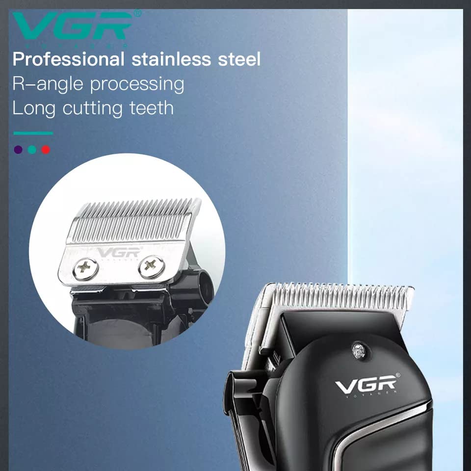 Image of VGR V-683 Professional Hair Clipper For Men With Quick Charge, 200 Mins Run-time, For Cord & Cordless Use (Black)