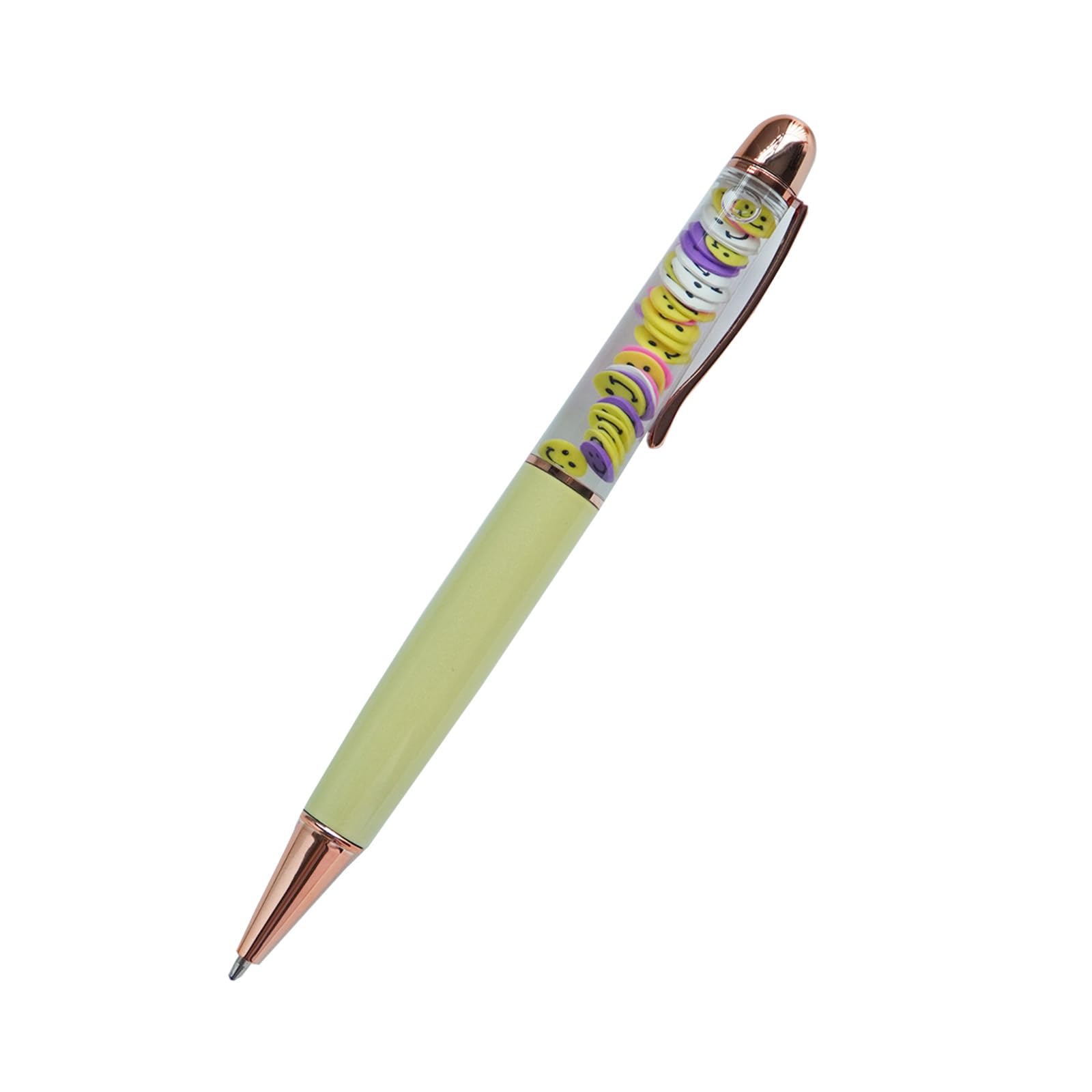 SikybySmile Emott Funny Pens Cute Floater Floating Liquid Writing Journaling Office Pen Unique Gift For Women Men