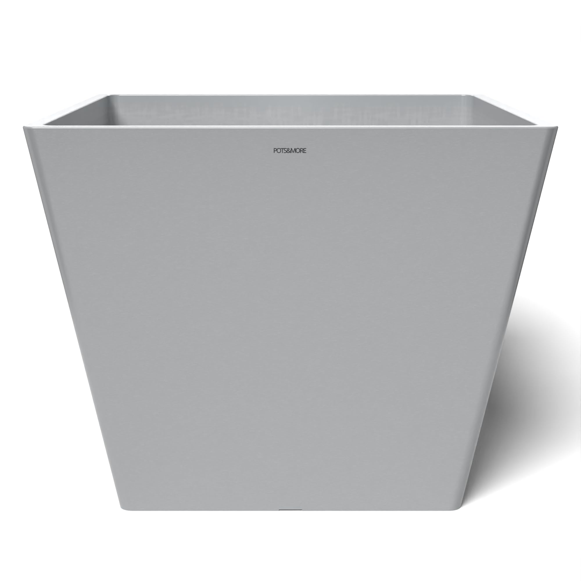 Maceta Prismo 50 (50 cm, Forma Cuadrada, Color Gris Claro, Altura 40,5 cm, Maceta de plástico, para Plantas de Interior) VP025002