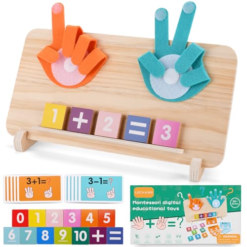 BBWELL Jogos educativos para crianças 3 4 5 6 anos, brinquedos Montessori matematica, contando jogo de aprendizagem, aprender a adicionar e subtrair matemática, brinquedo educativo infantil, presente