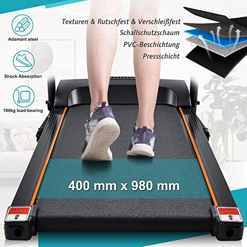 DuraB Laufband,Faltbares Laufband für zu Hause, Trainingsgeräte mit herunterladbarer App, USB Bluetooth und AUX… – Bild 5